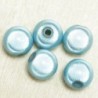 Perles Magiques Rondes 10mm - Lot de 5 Perles - Bleu Turquoise