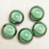 Perles Magiques Rondes 14mm - Lot de 5 Perles - Vert