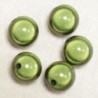 Perles Magiques Rondes 14mm - Lot de 5 Perles - Vert Kaki