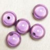 Perles Magiques Rondes 14mm - Lot de 5 Perles - Violet