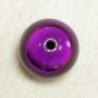 Perle Magique Ronde 16mm - Vendue à l'unité - Violet Foncé