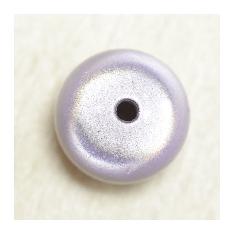 Perle Magique Ronde 16mm - Vendue à l'unité - Violet Parme
