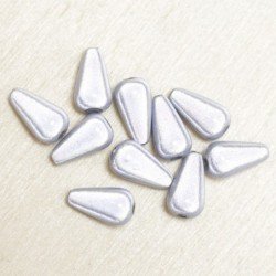 Perles Magiques Gouttes 10x6mm - Lot de 10 Perles - Argenté