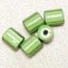 Perles Magiques Cylindres 10x7mm - Lot de 5 Perles - Vert