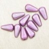 Perles Magiques Gouttes 10x6mm - Lot de 10 Perles - Violet