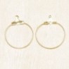 Boucles d'Oreilles Créoles 20mm - Doré - La Paire
