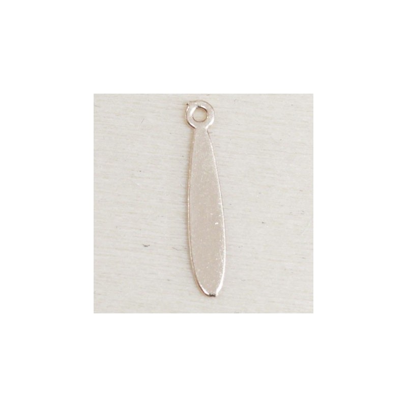 Sequin en métal - Larme - 14x3mm - Rose gold
