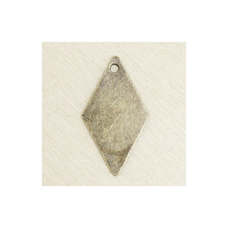 Sequin en métal - Losange - 15x8mm - Bronze