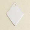 Sequin en métal - Losange - 18x13mm - Argenté