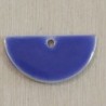 Sequin Emaillé en résine époxy demi-lune 16x8mm - Bleu Violet