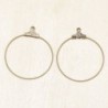 Boucles d'Oreilles Créoles 30mm - Bronze- La Paire