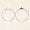 Boucles d'Oreilles Créoles 35mm - Cuivre - La Paire