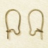 Boucles d'Oreilles Grandes Dormeuses 15mm - Bronze - La Paire