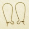 Boucles d'Oreilles Grandes Dormeuses 25mm - Bronze - La Paire