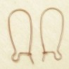 Boucles d'Oreilles Grandes Dormeuses 25mm - Cuivre - La Paire