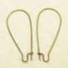 Boucles d'Oreilles Grandes Dormeuses 32mm - Bronze - La Paire