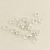 Perles à écraser 2mm  - Argenté - Lot de 100