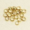 Perles à écraser 2,5mm  - Doré - Lot de 20