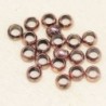 Perles à écraser 3mm  - Cuivre - Lot de 20