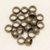 Perles à écraser 4mm  - Bronze - Lot de 20