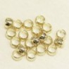 Perles à écraser 4mm  - Doré - Lot de 20