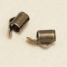 Embouts tubes pour Tissage 5mm - Bronze - La Paire