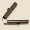 Embouts tubes pour Tissage 25mm - Bronze - La Paire