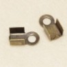Embout serre-fil 3mm - Bronze Forme Carrée - La Paire