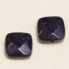 Perle en pierre naturelle ou Gemme - Carré 11*11mm - Bluestone