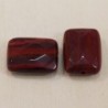 Perle en pierre naturelle ou Gemme - Rectangle 18*12mm - Jaspe Rouge