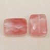 Perle en pierre naturelle ou Gemme - Rectangle 18*12mm - Quartz Fraise