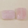 Perle en pierre naturelle ou Gemme - Rectangle 18*12mm - Quartz Rose