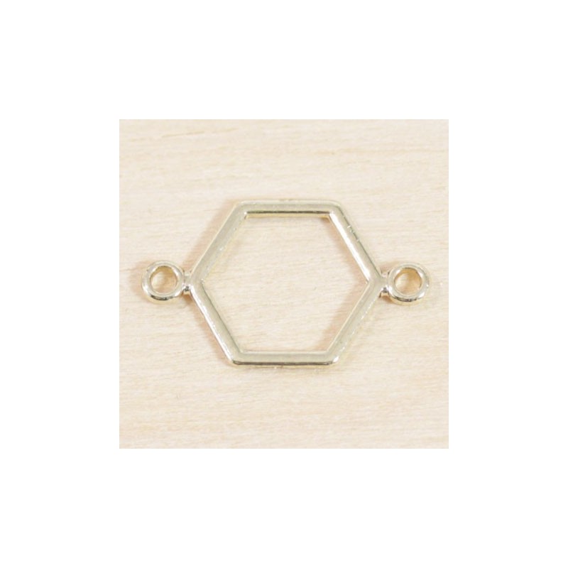 Connecteur - Hexagone - 15x8mm - Doré