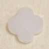 Perle en pierre naturelle ou Gemme - Trèfle 13*13mm - Opalite