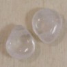 Perle en pierre naturelle ou Gemme - Goutte 12*12mm - Cristal de Roche