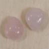 Perle en pierre naturelle ou Gemme - Goutte 12*12mm - Quartz Rose