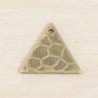 Sequin en métal - Triangle - 12mm - Bronze alvéolé