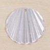 Sequin en métal - Rond ondulé - 18mm - Argenté