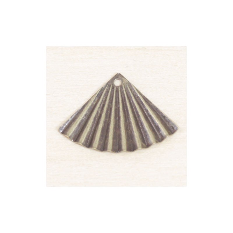 Sequin en métal - Triangle ondulé - 20x14mm - Bronze