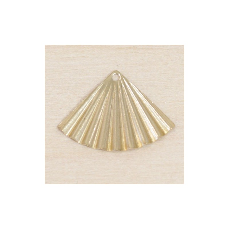Sequin en métal - Triangle ondulé - 20x14mm - Doré