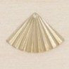 Sequin en métal - Triangle ondulé - 20x14mm - Doré