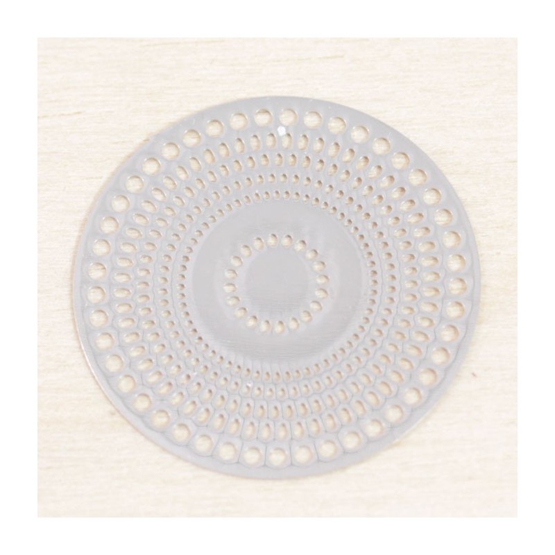 Connecteur Laser Cut - Rond - 28mm - Argenté