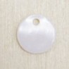 Sequin en Nacre - Rond Plat - 8mm