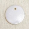 Sequin en Nacre - Rond Plat - 12mm