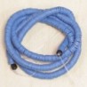 Perles Heishi 4mm de diamètre en pâte polymère - Au fil -  Bleu Denim