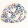 Perles Heishi 4mm de diamètre en pâte polymère - Au fil - Multicolore Automnal