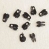 Embouts pour chaîne boule - 1,5mm - Noir - Lot de 10