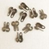 Embouts pour chaîne boule - 4mm - Bronze - Lot de 10