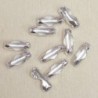 Fermoirs pour chaîne boule - 2,5mm - Argenté - Lot de 10