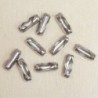 Fermoirs pour chaîne boule - 2,5mm - Argenté foncé - Lot de 10